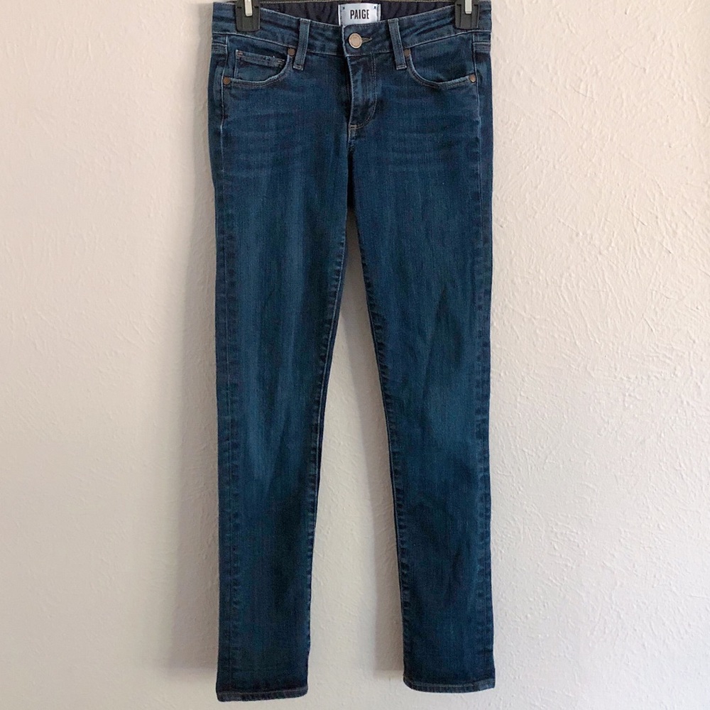 Paige denim skinny blue jeans, size 24